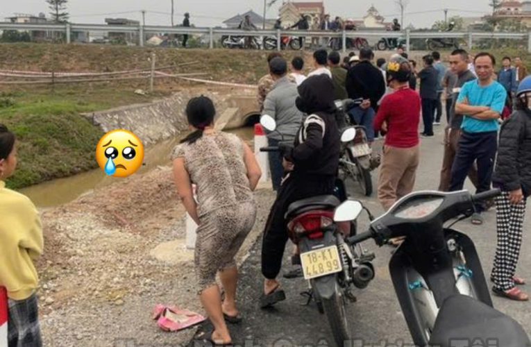 Hiện trường vụ việc người dân phát hiện ở xã Nam Ninh (Nam Thanh – Nam Trực)