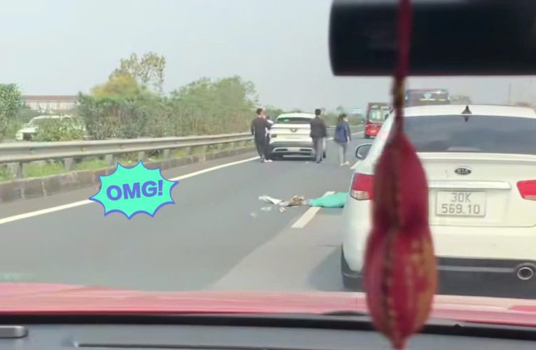 [VIDEO] Hiện trường vụ người phụ nữ nhặt ve chai gặp nạn khi đi ngang qua đường trên cao tốc Pháp Vân  – Cầu Gĩe